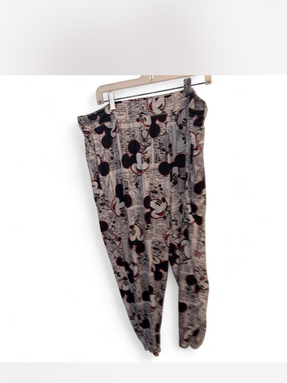 Disney Mickey Mouse Black and White Comic Print Pajama Pants - Picture 4 of 6